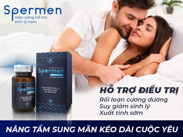 Viên uống tăng cường sinh lực nam Spermen giúp tăng cường chức năng sinh lý ở nam giới