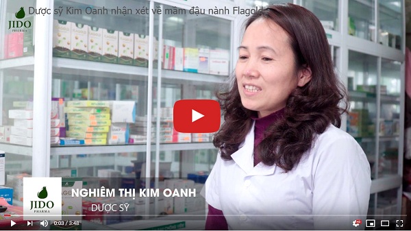 Dược sỹ Nghiêm Thị Kim Oanh đánh giá về sản phẩm mầm đậu nành Flagold