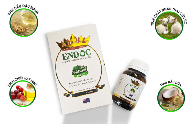 Với 100% thành phần tự nhiên, Endoc được mệnh danh là "thực phẩm vàng" dành cho làn da
