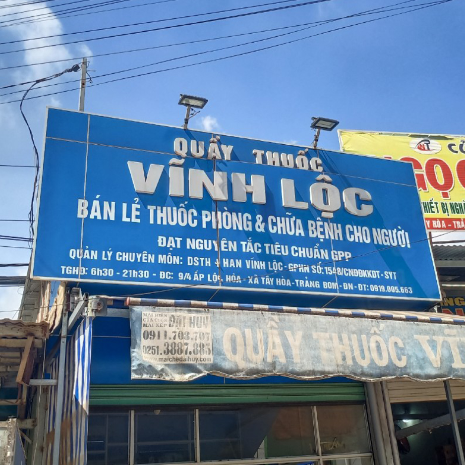 Quầy thuốc Vĩnh Lộc